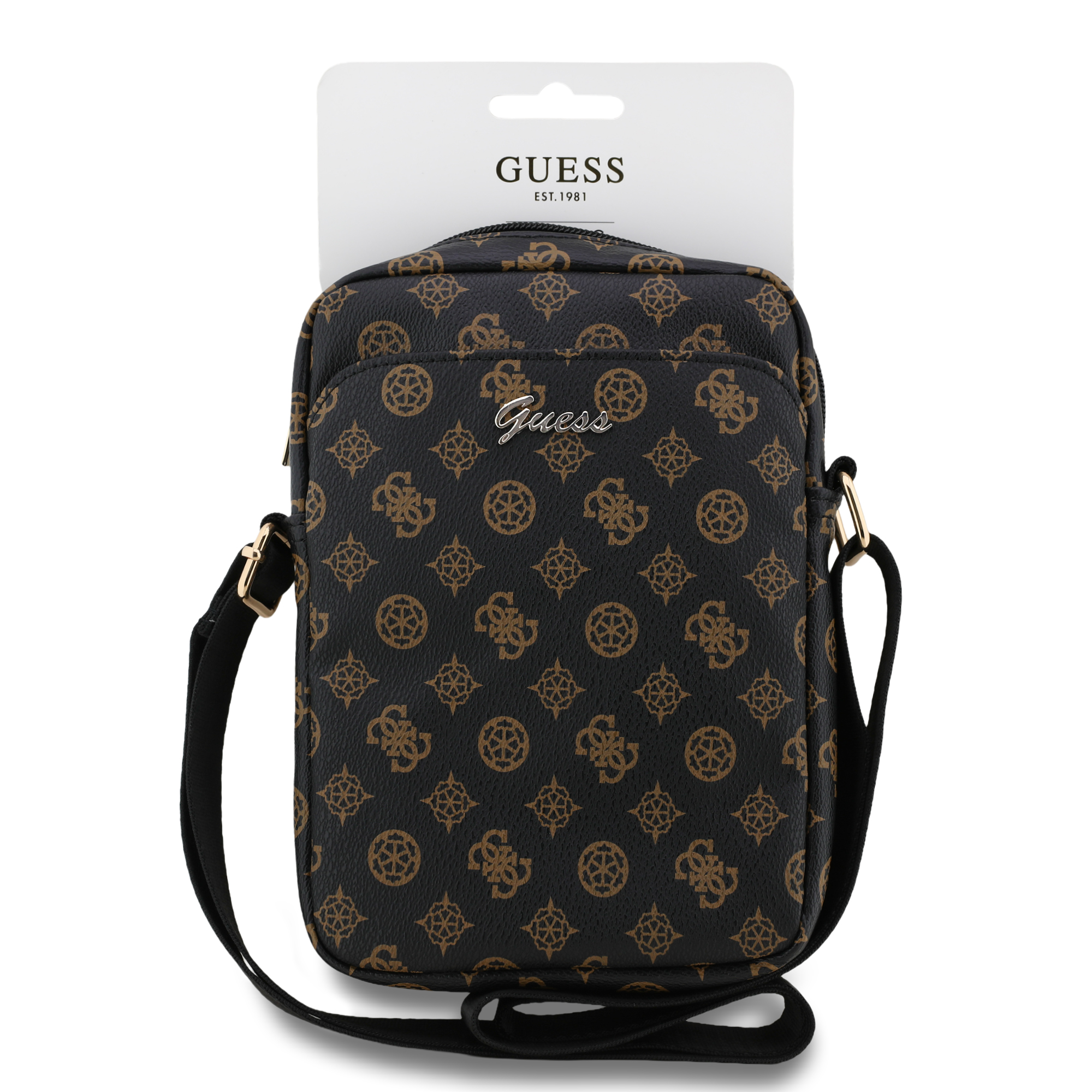 Foto 4 | Bandolera Original Guess 8 Peony Negra