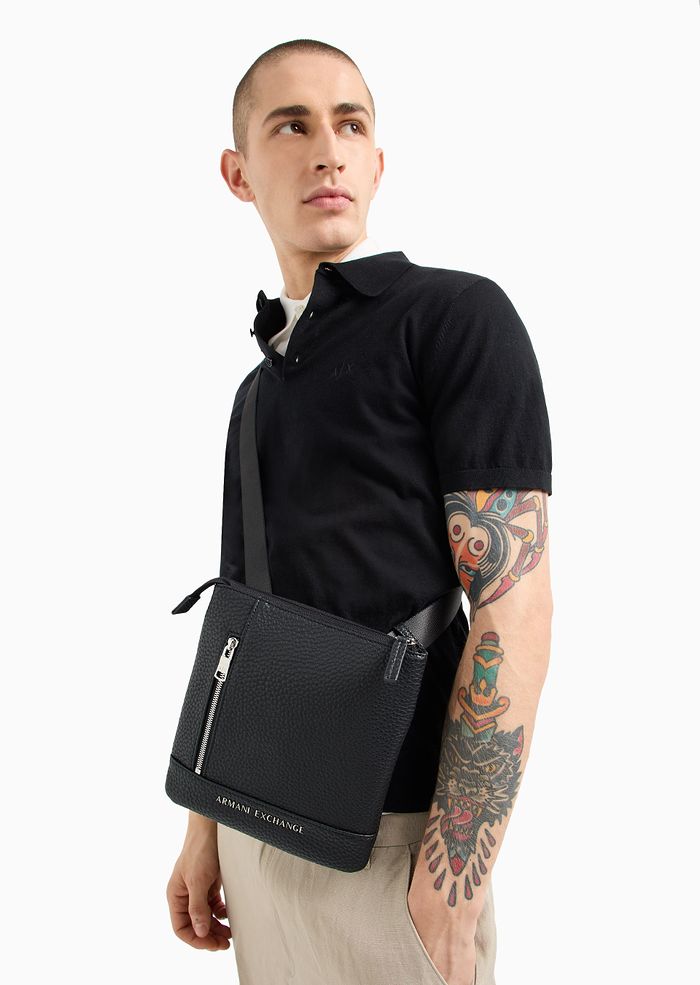 Foto 3 pulgar | Bandolera Armani Exchange Crossbody Cruzada Color Negro 952652 Casual Original
