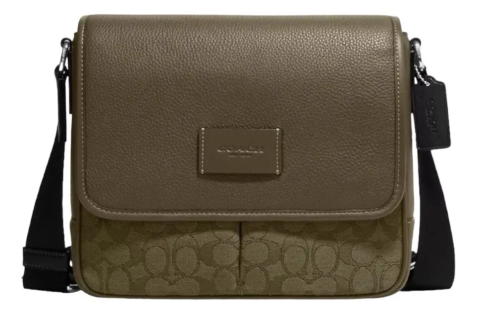 Foto 2 pulgar | Mariconera Coach Bolso Bandolera Cuadrada De Hombro Cruzada Piel Para Hombre
