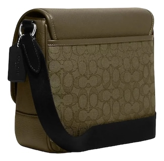 Foto 2 | Mariconera Coach Bolso Bandolera Cuadrada De Hombro Cruzada Piel Para Hombre