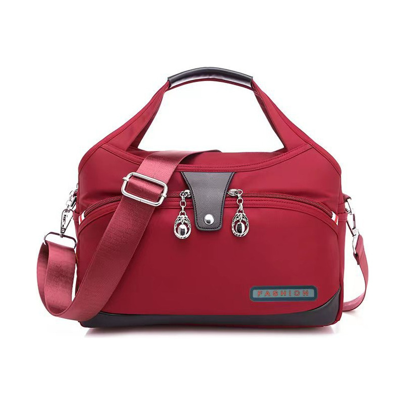 Venta Internacional- Bolso de Mano Rojo Tela Oxford