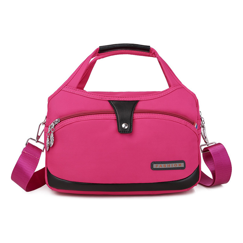 Foto 2 pulgar | Venta Internacional- Bolso de Mano Rosa Tela Oxford