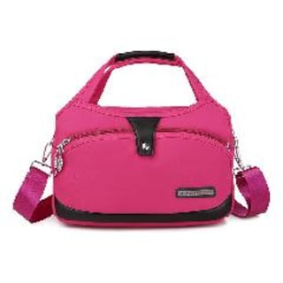 Foto 2 | Venta Internacional- Bolso de Mano Rosa Tela Oxford