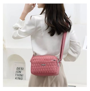 Foto 4 | Bolso Multifuncional Impermeable Y Antirrobo Para Mujer Rosa