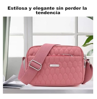 Foto 6 | Bolso Multifuncional Impermeable Y Antirrobo Para Mujer Rosa