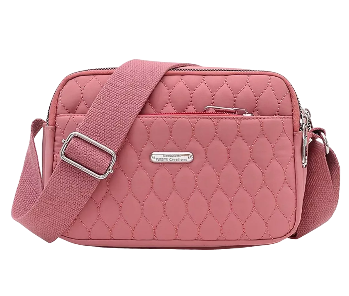 Bolso Multifuncional Impermeable Y Antirrobo Para Mujer Rosa