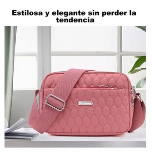 Foto 6 | Bolso Multifuncional Impermeable Y Antirrobo Para Mujer Rosa