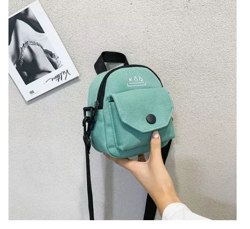 Foto 3 pulgar | Bolso de Lona de Hombro Wünd Verde Casual