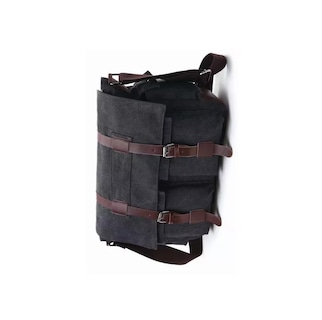 Foto 4 | Bolsa De Mensajero De Lona Militar, Bandolera Hombre Negro