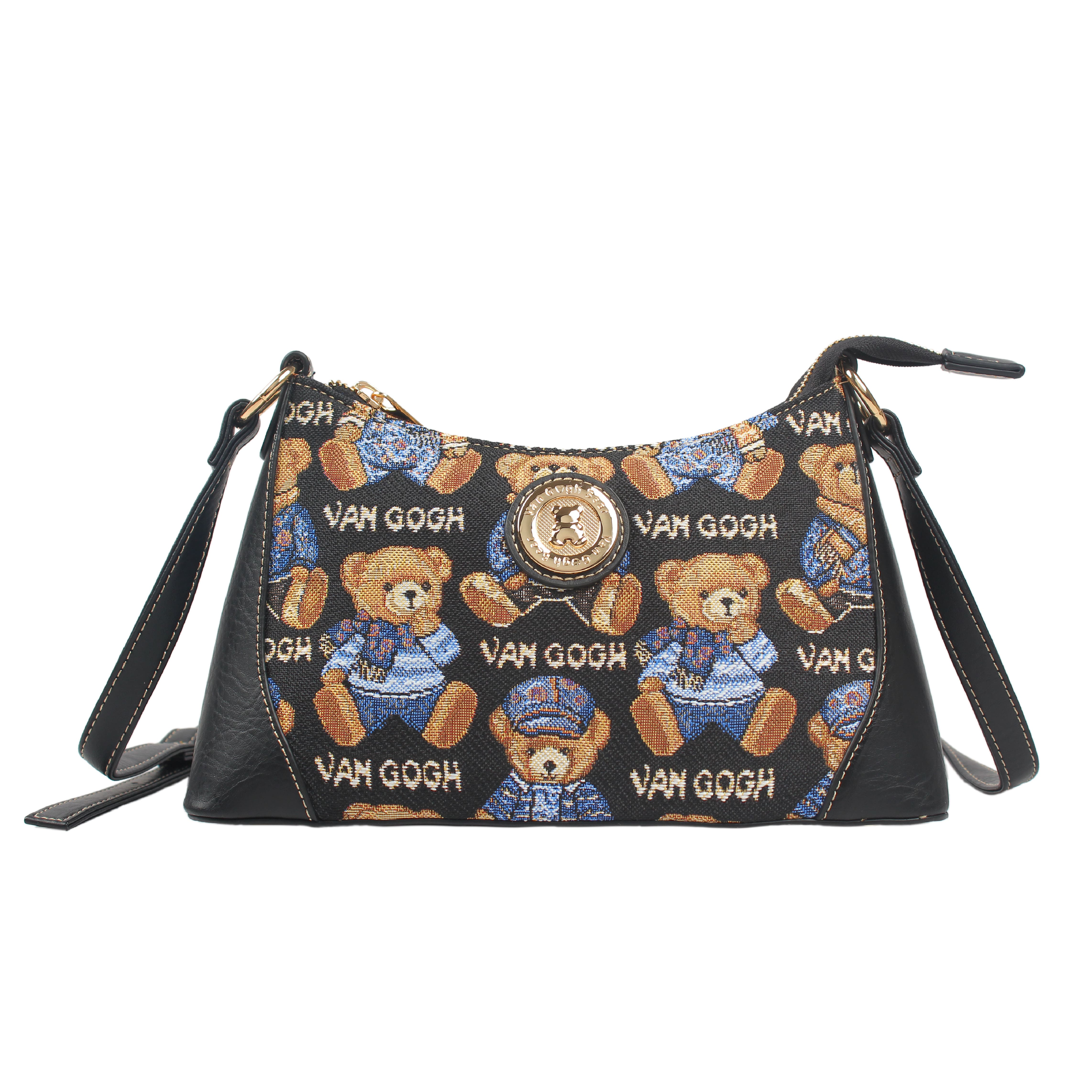 Foto 2 pulgar | Bolsa Van Gogh Bear Negra