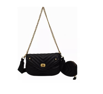 Foto 2 | Bolsa Bandolera Moderna Para Mujer Con Bolsillo, 3 En 1