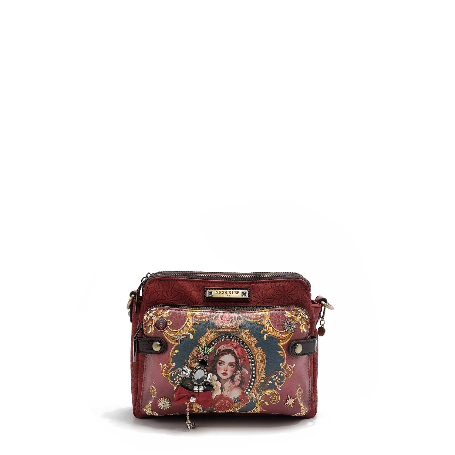 Bolsa Mensajera Nicole Lee Estampado The Queen