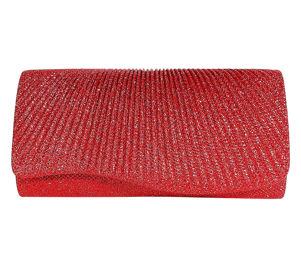 Foto 2 pulgar | Bolso De Noche Embrague Para Mujer De Fiesta Y Boda, Rojo