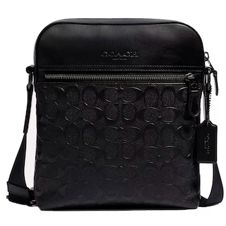 Foto 1 | Bandolera Coach Houston Flight Bag Signature Leather 4009 Negra