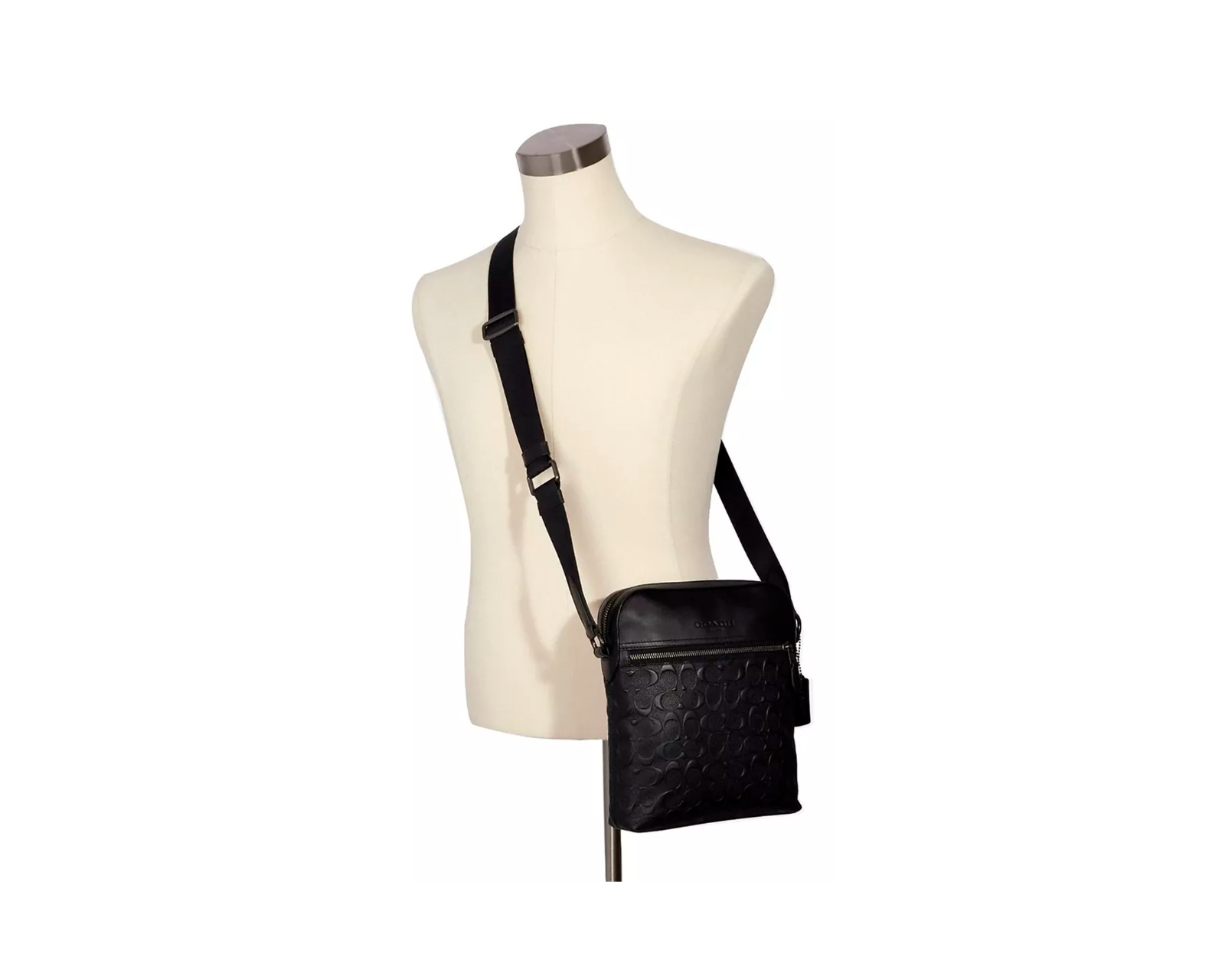 Foto 5 pulgar | Bandolera Coach Houston Flight Bag Signature Leather 4009 Negra