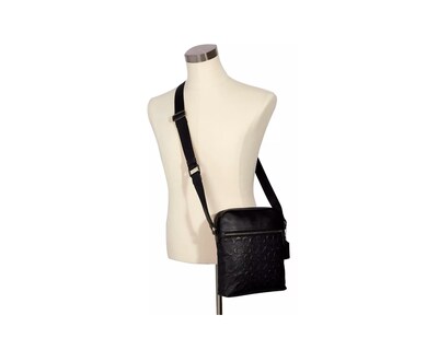 Foto 4 | Bandolera Coach Houston Flight Bag Signature Leather 4009 Negra