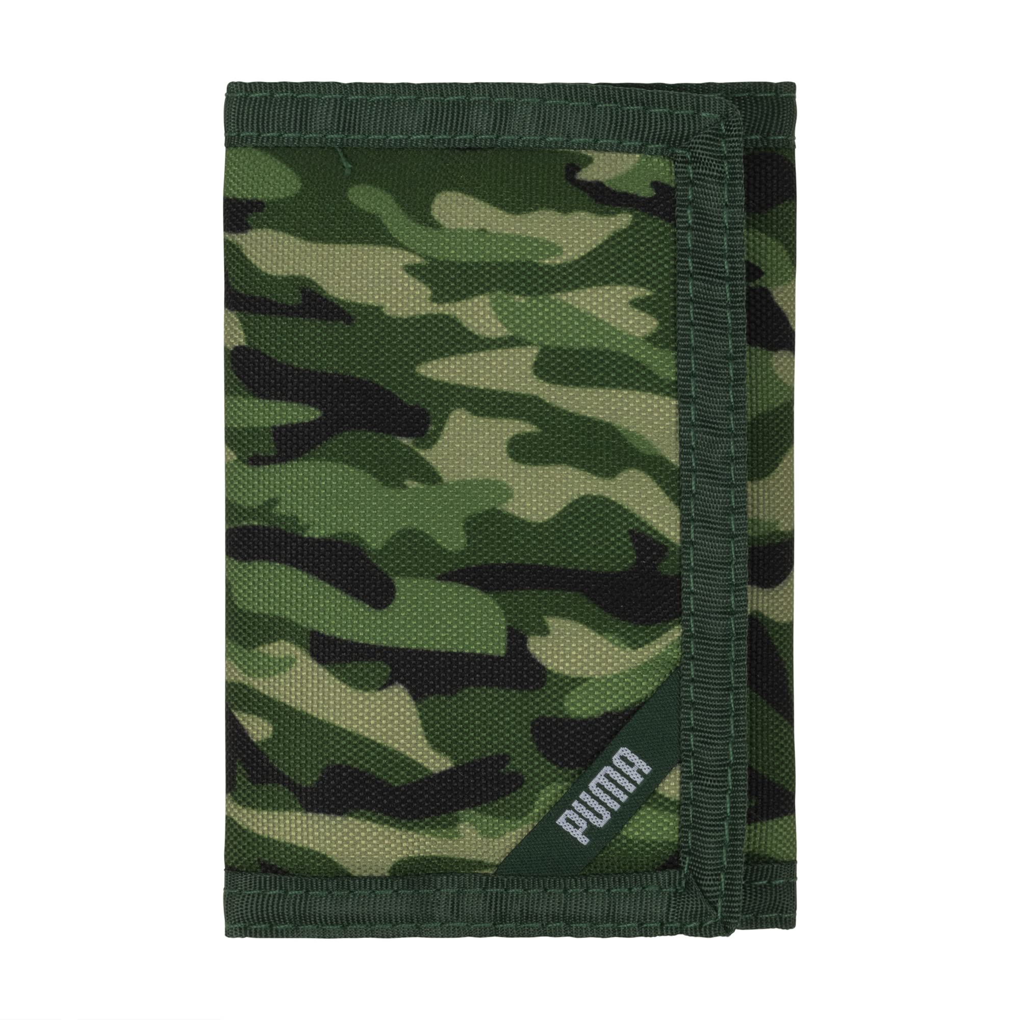 Cartera Puma Kids' Rise Trifold Green Camo - Venta Internacional.