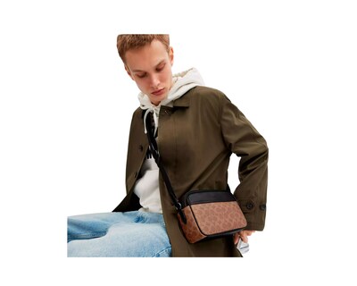 Foto 5 | Bandolera Coach Graham Signature Canvas Cv921 Café