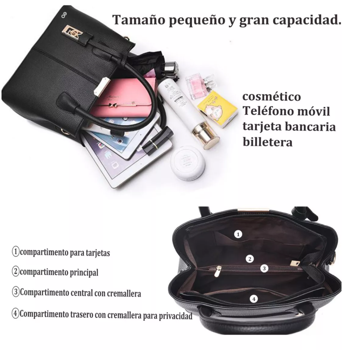 Foto 2 | Bolso Para Impermeable Elegante Dama Viaje Para Laptop Eo Safe Imports Esi-12479 Negro