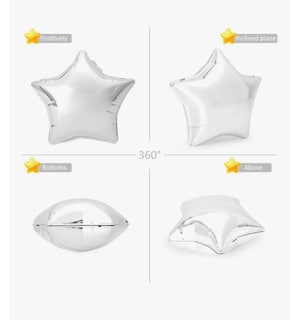 Foto 5 | Bolsos Xtellar De Cadena Metalizado Con Estrella De Cinco Puntas Plateado