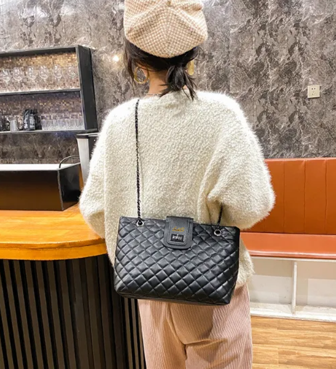 Foto 3 | Bolso De Dama De Moda Lab.g Negro