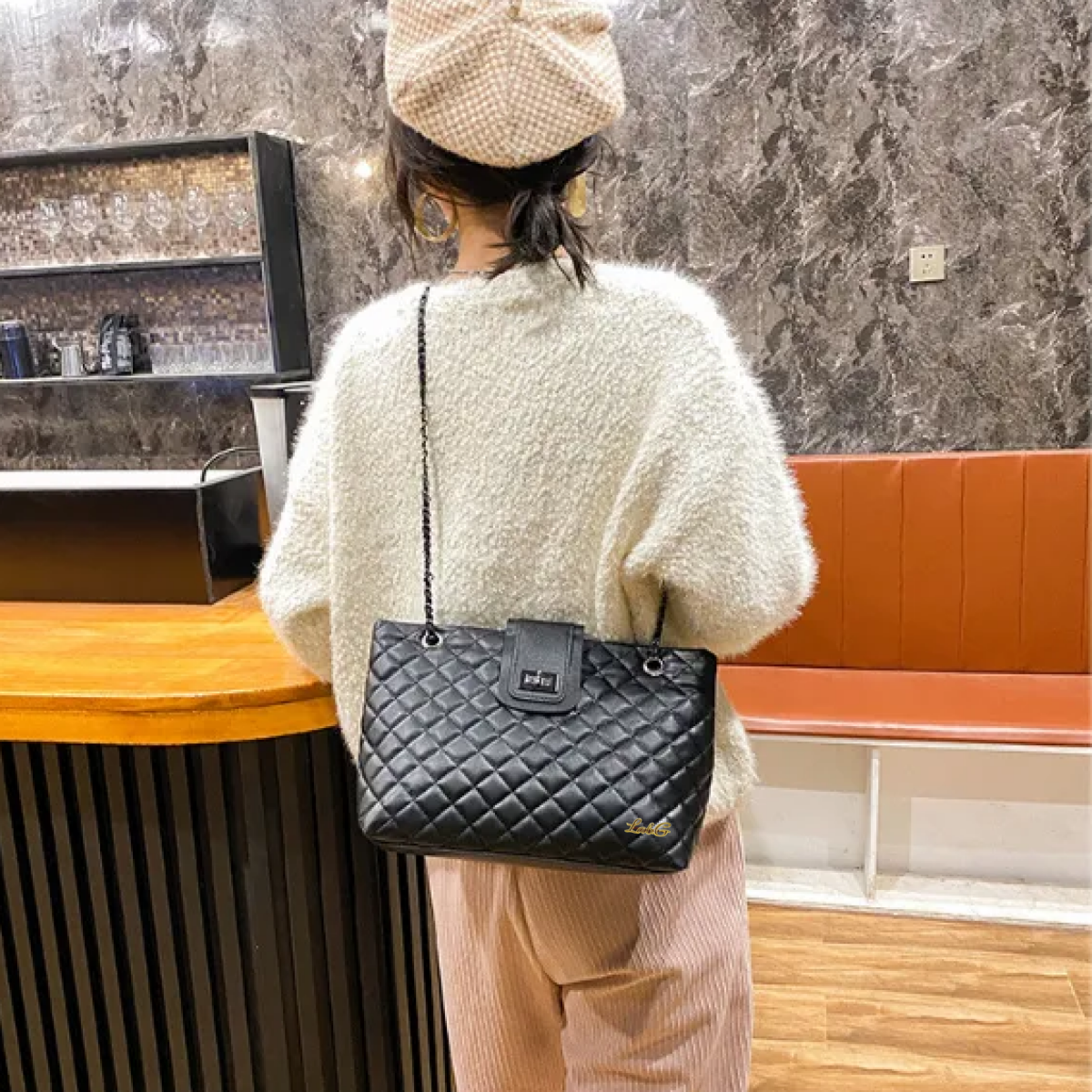 Foto 4 pulgar | Bolso De Dama De Moda Lab.g Negro
