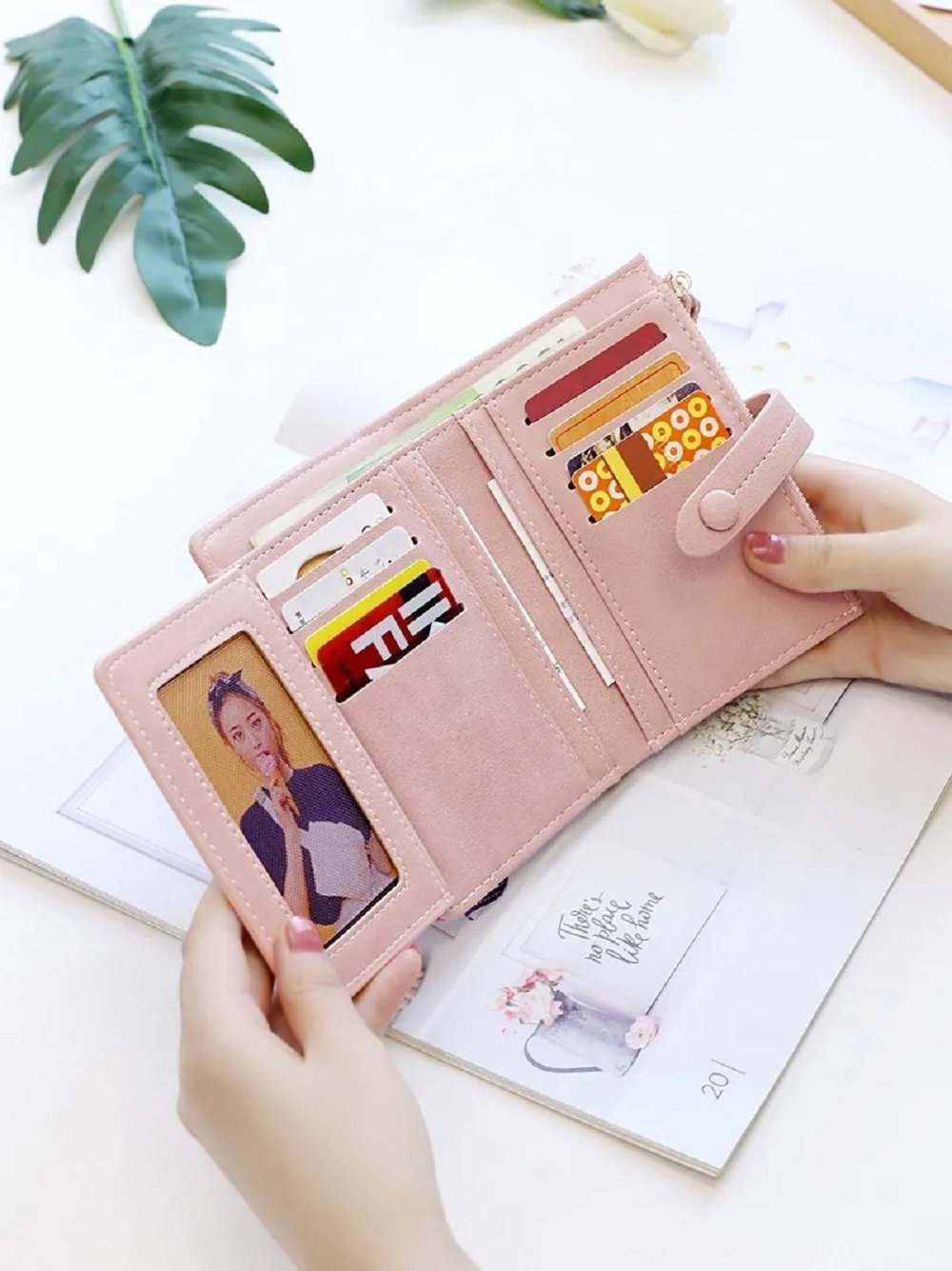 Foto 4 pulgar | Cartera Porta Tarjetas Plegable para Mujer