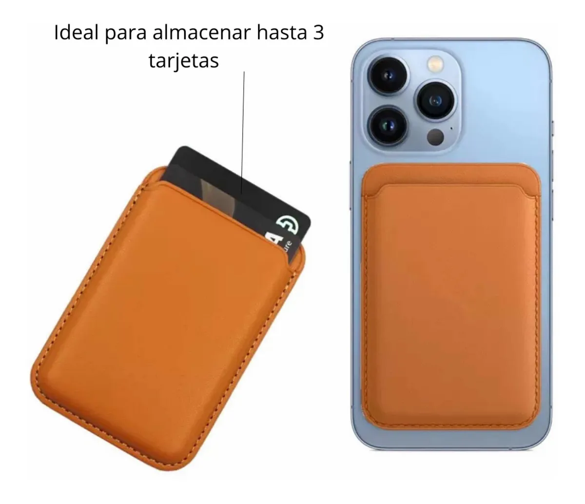 Foto 2 | Tarjetero Ximxi de Piel con Magsafe color Marrón