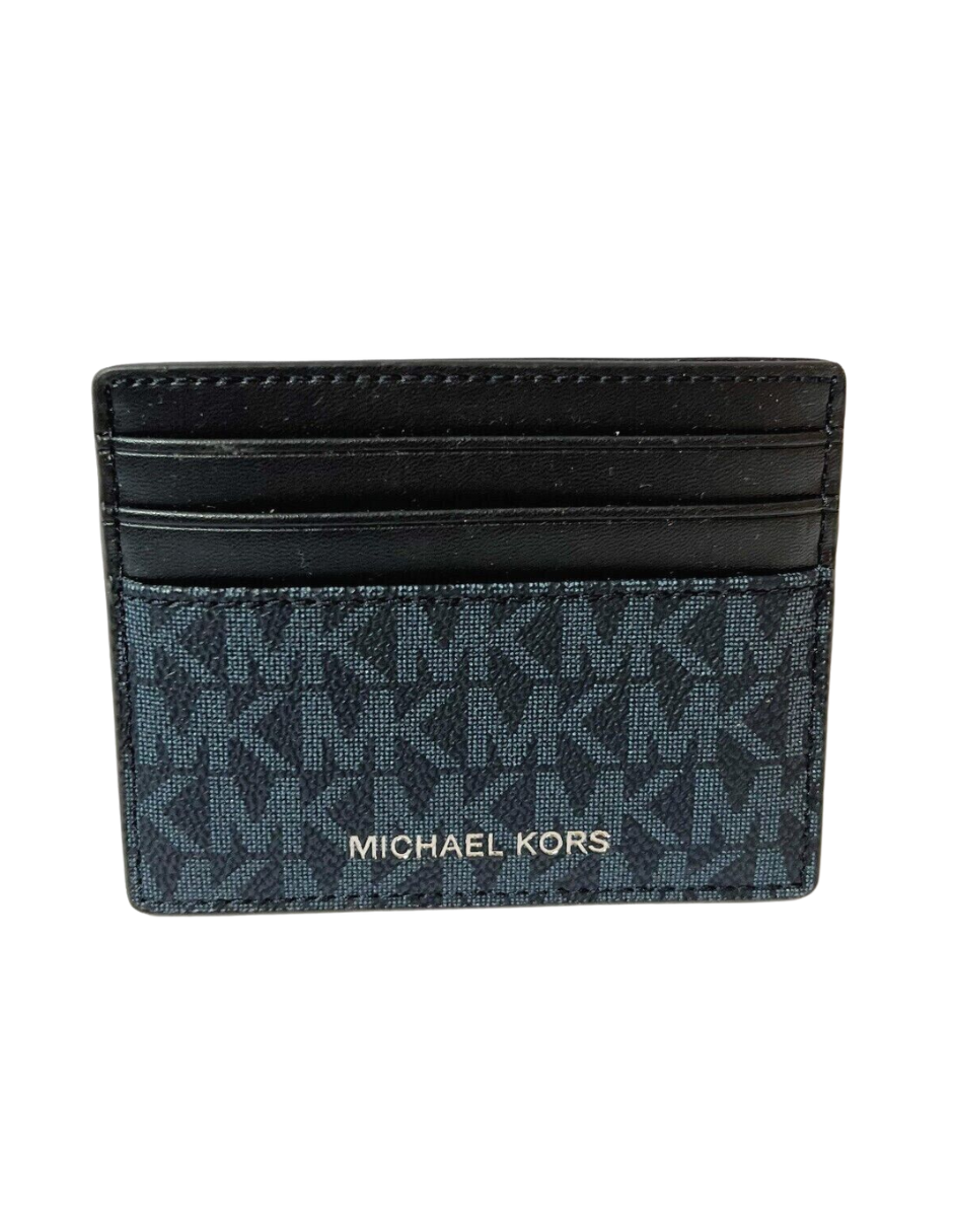 Tarjetero Michael Kors Con Monograma Azul