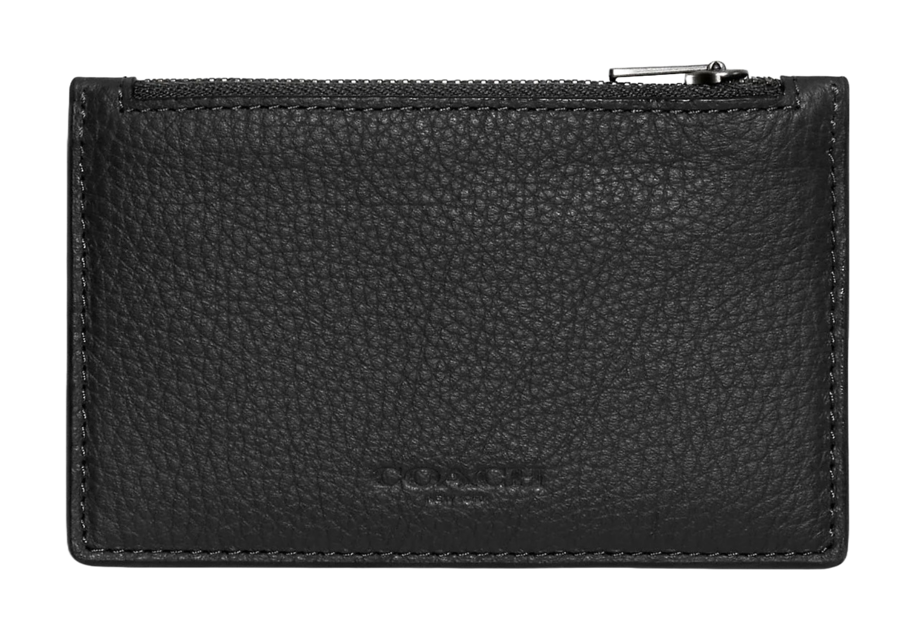 Foto 1 | Tarjetero Coach Zip Card Case  C4280 Qbbk Negro