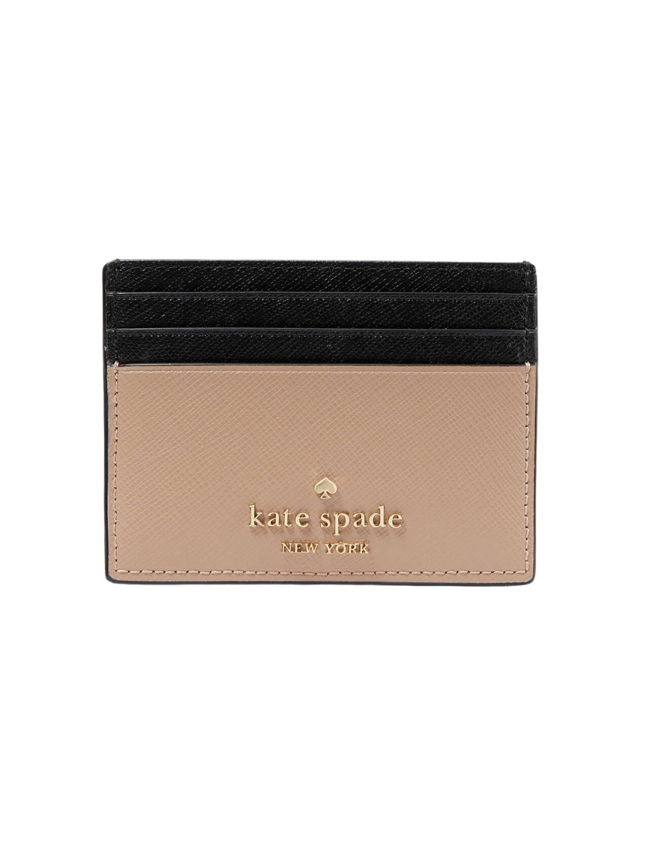 Foto 2 pulgar | Tarjetero De Cuero Kate Spade Madison Kc516 Beige