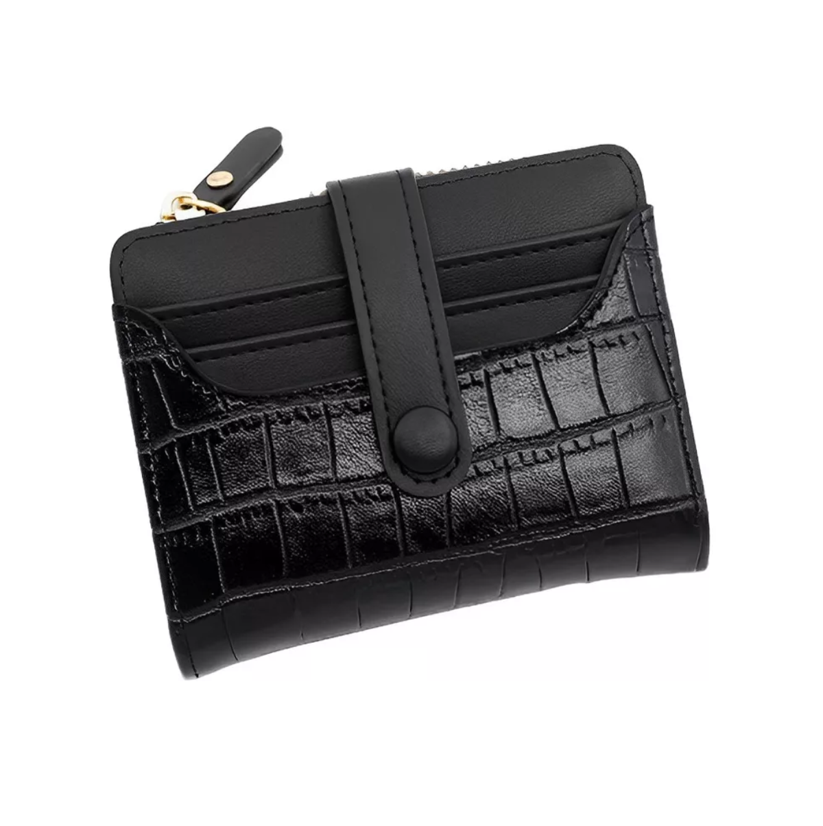 Foto 2 pulgar | Cartera de Mujer Billetera Tarjetero Negra