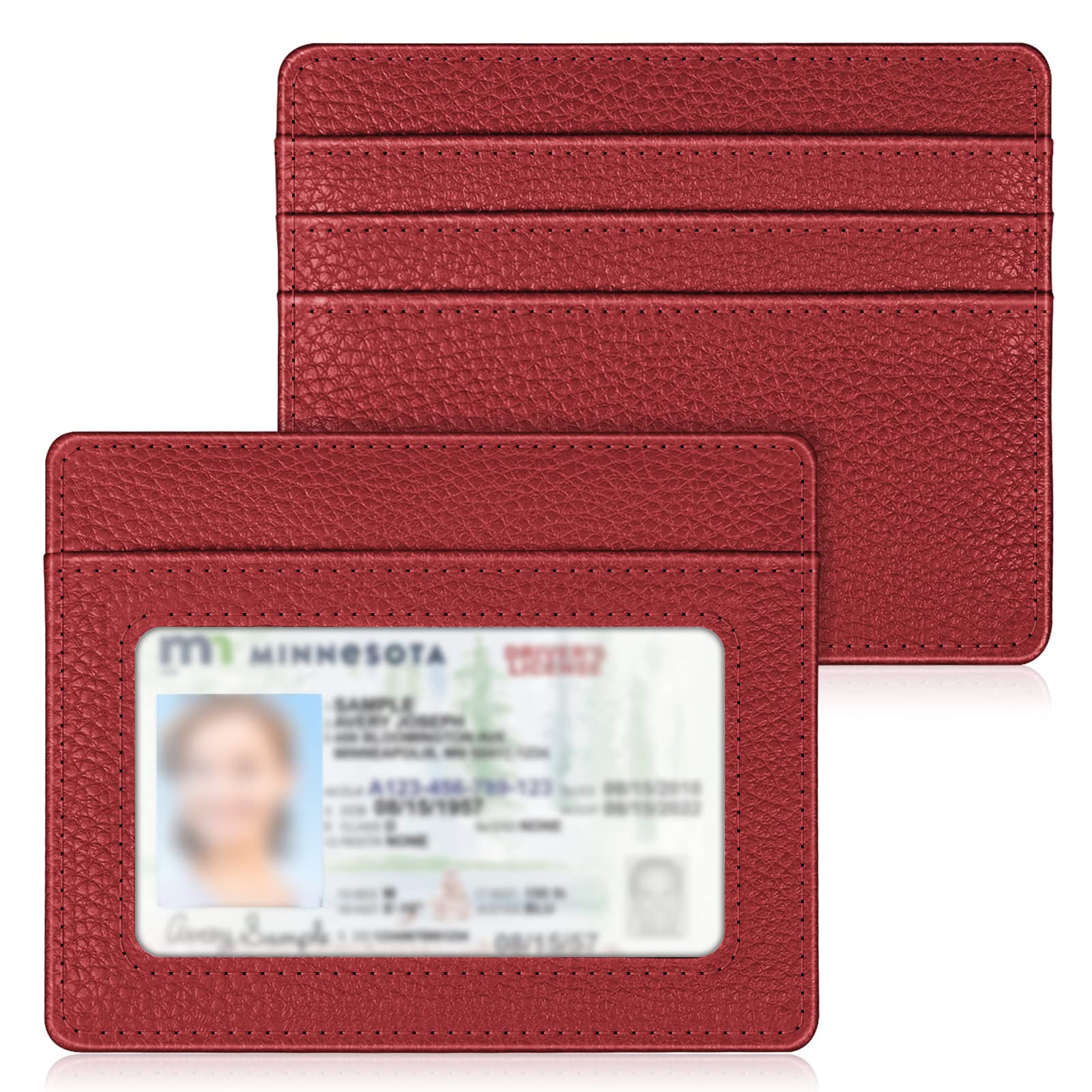 Foto 2 pulgar | Tarjetero Fintie Slim Minimalista de Piel con Bloqueo RFID - Venta Internacional