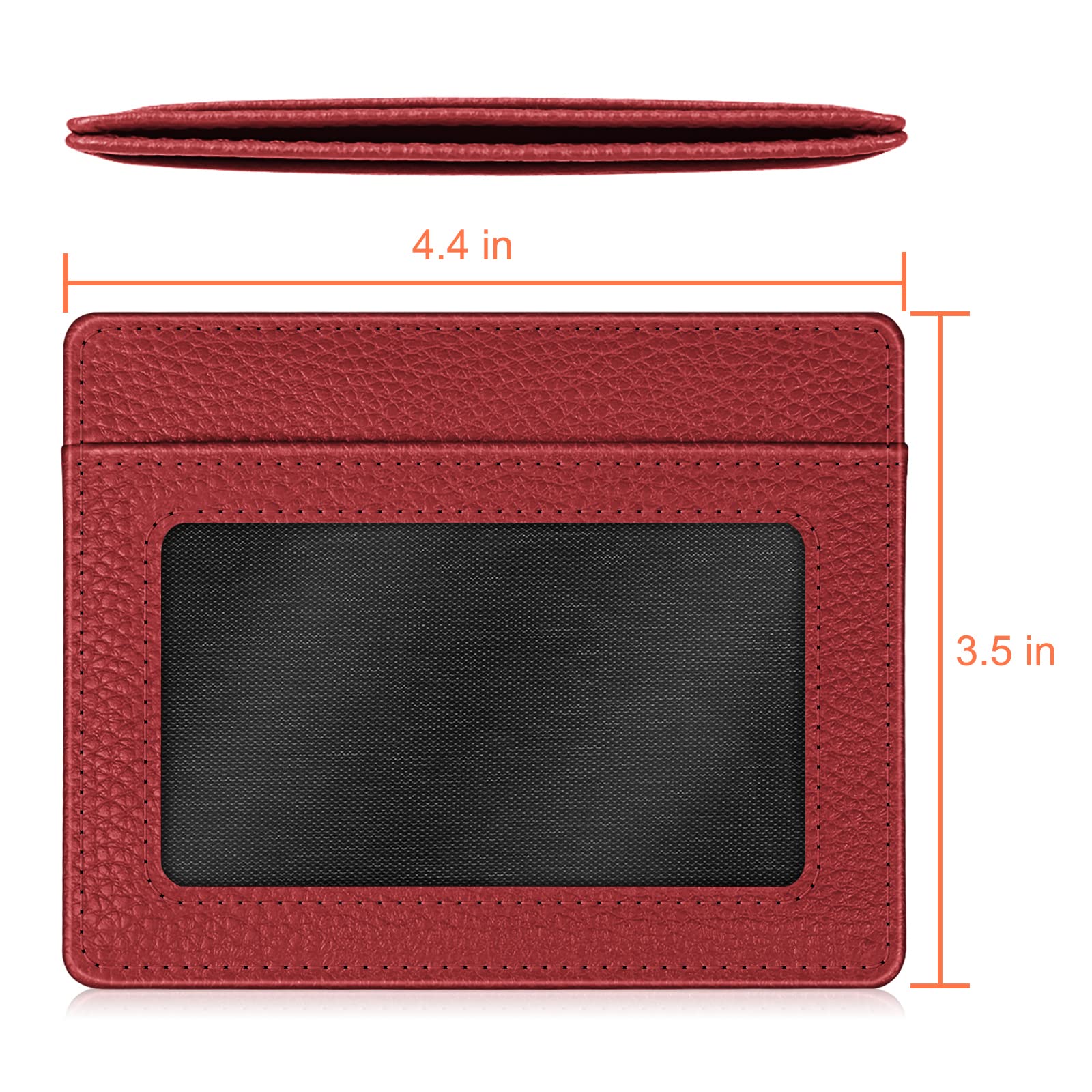 Foto 7 pulgar | Tarjetero Fintie Slim Minimalista de Piel con Bloqueo RFID - Venta Internacional