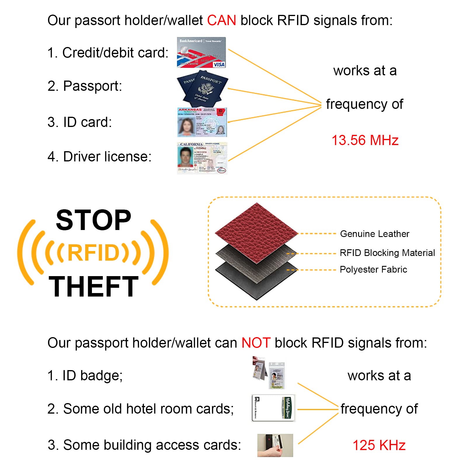 Foto 7 | Tarjetero Fintie Slim Minimalista de Piel con Bloqueo RFID - Venta Internacional