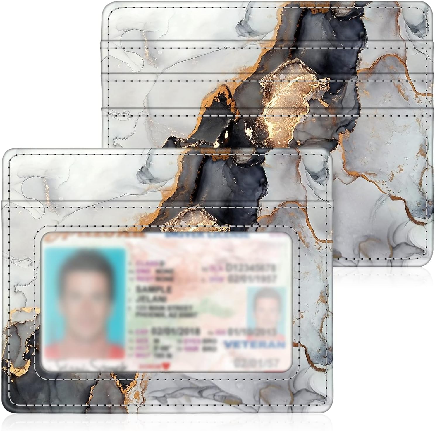 Foto 2 pulgar | Tarjetero Fintie Slim Minimalista de Piel con Bloqueo RFID - Venta Internacional