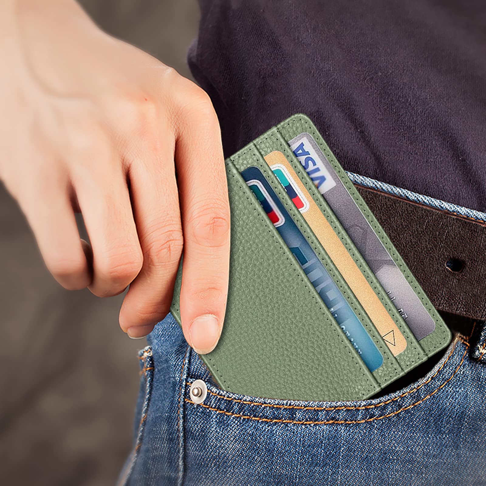 Foto 2 | Tarjetero Fintie Slim Minimalista con Bloqueo RFID - Venta Internacional