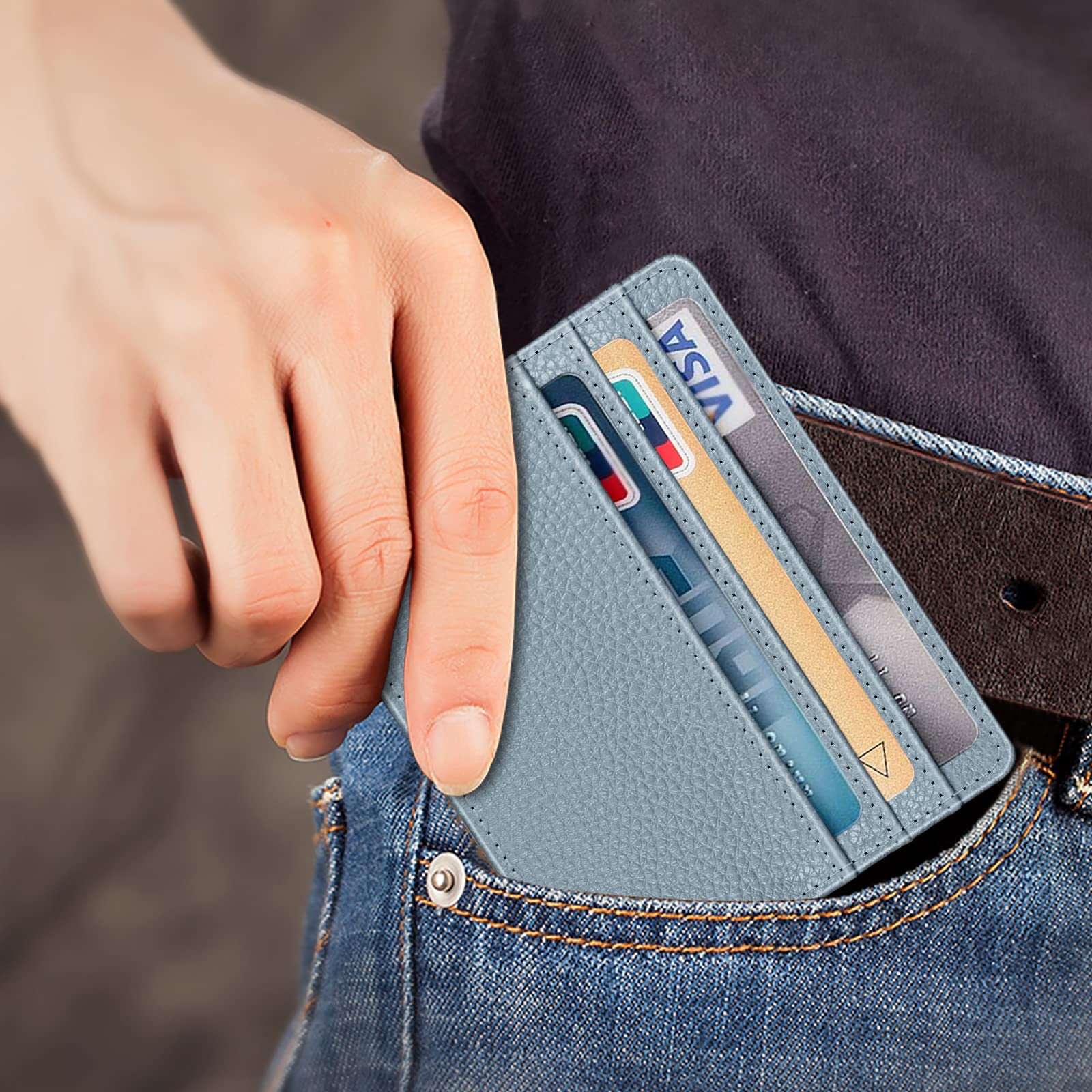 Foto 2 | Tarjetero Fintie Slim Minimalista con Bloqueo RFID - Venta Internacional