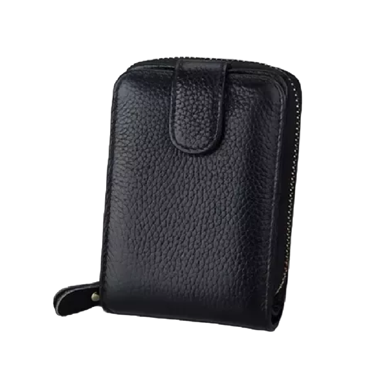Foto 2 pulgar | Cartera de Cuero Negra con Múltiples Ranuras para Tarjetas y Bloqueo RFID