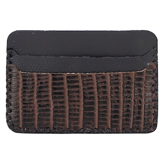Foto 1 | Tarjetero Unisex Negro Piel Armadillo Café Piel Latino Nueva Imagen