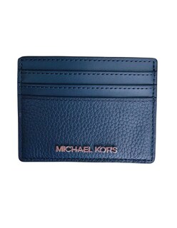 Foto 1 | Tarjetero Michael Kors Jet Set Travel En Piel Granulada Color Azul