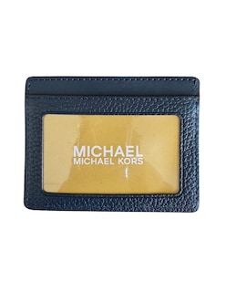 Foto 2 | Tarjetero Michael Kors Jet Set Travel En Piel Granulada Color Azul