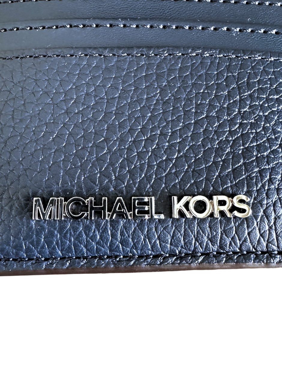 Foto 5 pulgar | Tarjetero Michael Kors Jet Set Travel En Piel Granulada Color Azul