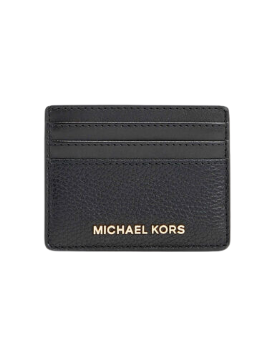 Foto 2 pulgar | Tarjetero Michael Kors Jet Set Travel En Piel Granulada Color Negro