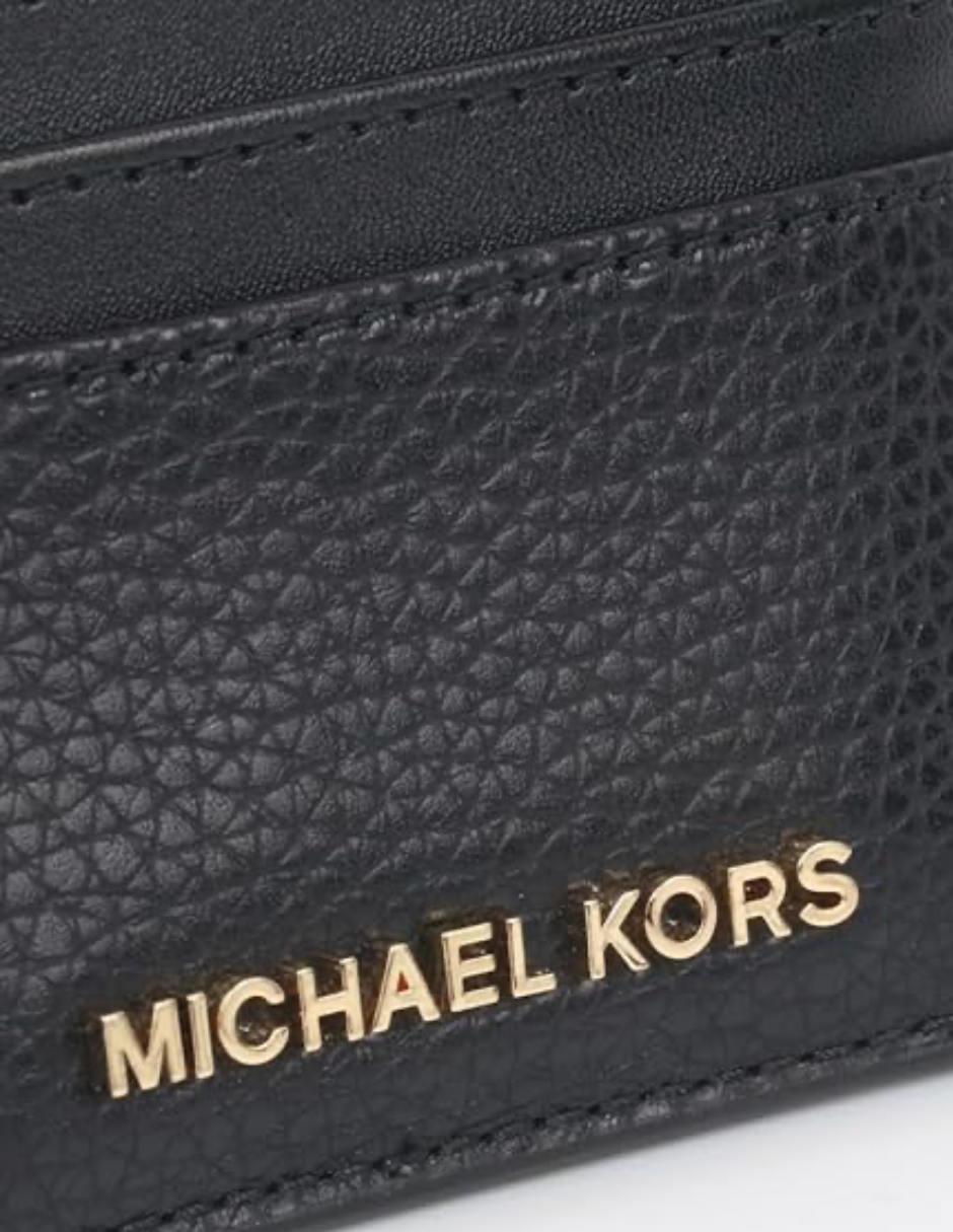Foto 4 pulgar | Tarjetero Michael Kors Jet Set Travel En Piel Granulada Color Negro
