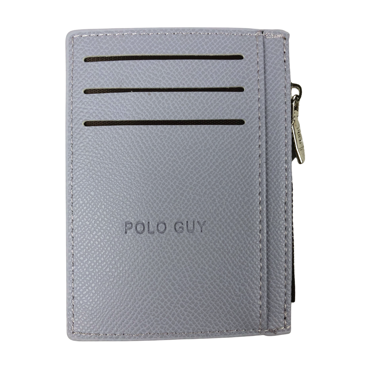 Foto 2 pulgar | Tarjetero con Monedero para Mujer Polo Guy Gris
