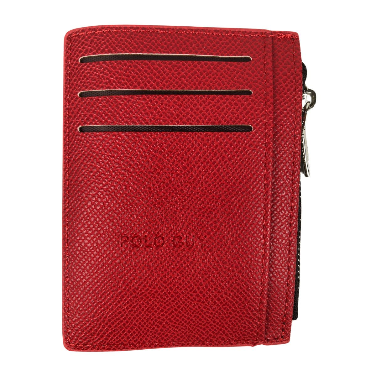 Foto 2 pulgar | Tarjetero con Monedero para Mujer Polo Guy Rojo