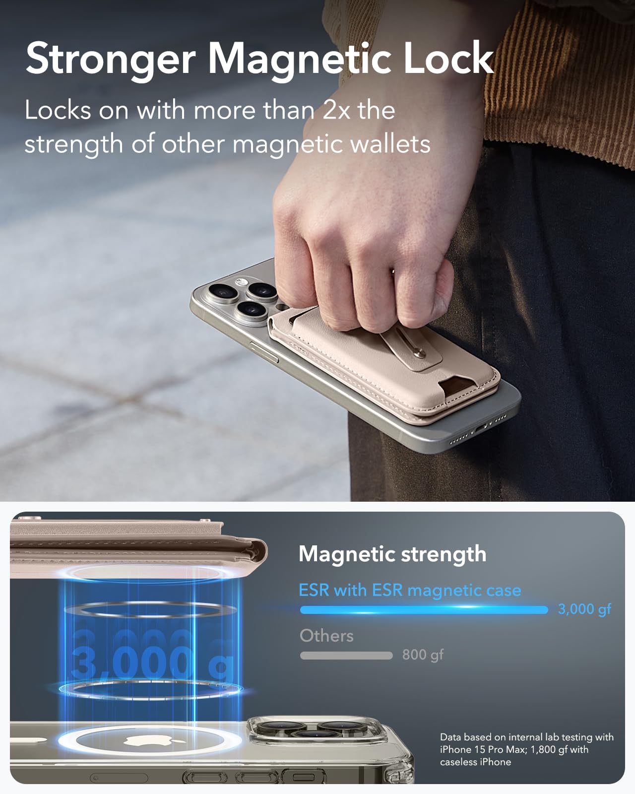 Foto 3 | Cartera Magsafe Esr Magnetic Geo Con Diseño Completo Find My Iphone Desert - Venta Internacional.