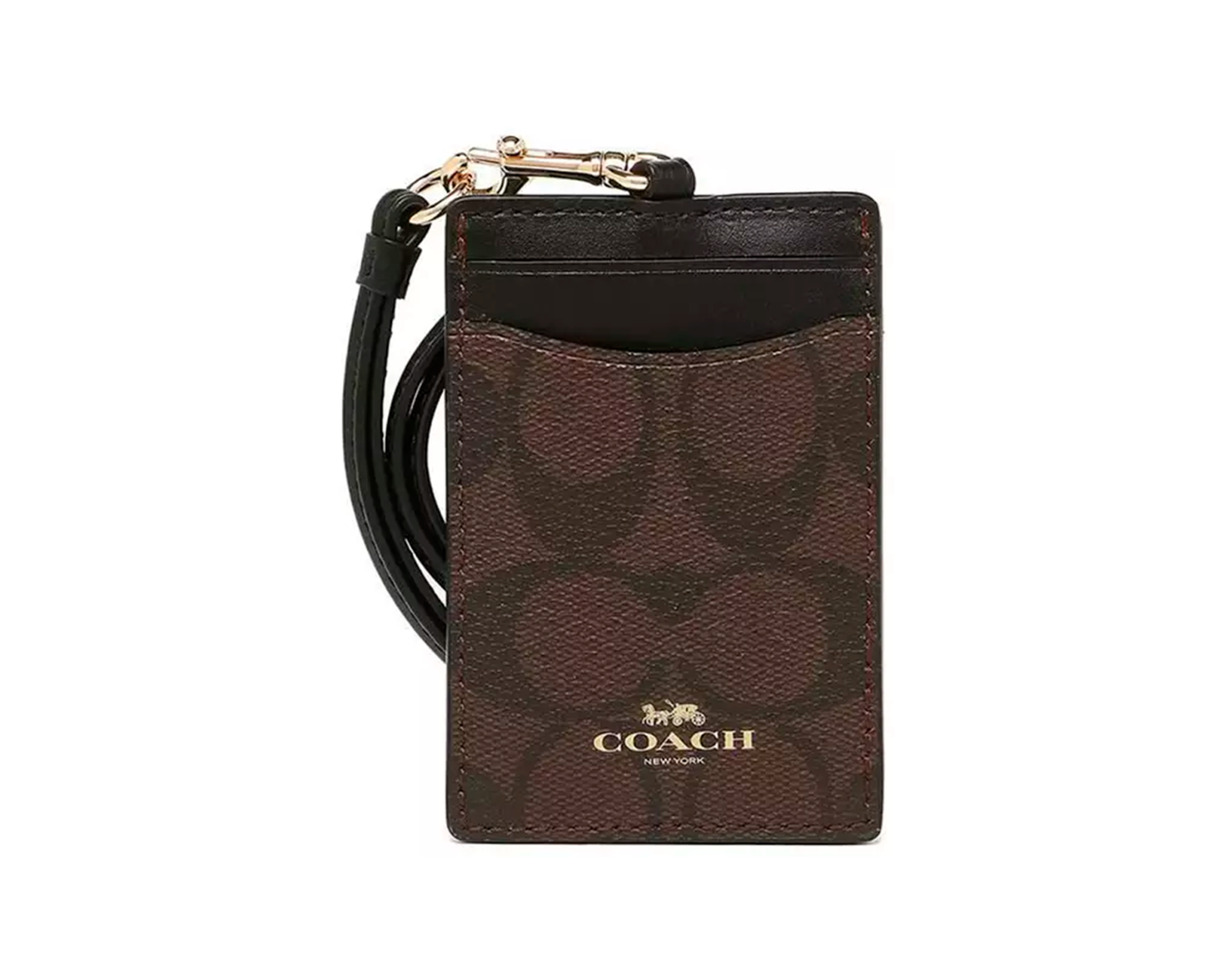 Foto 1 | Tarjetero Coach Id Lanyard Signature Canvas 63274 Color Café