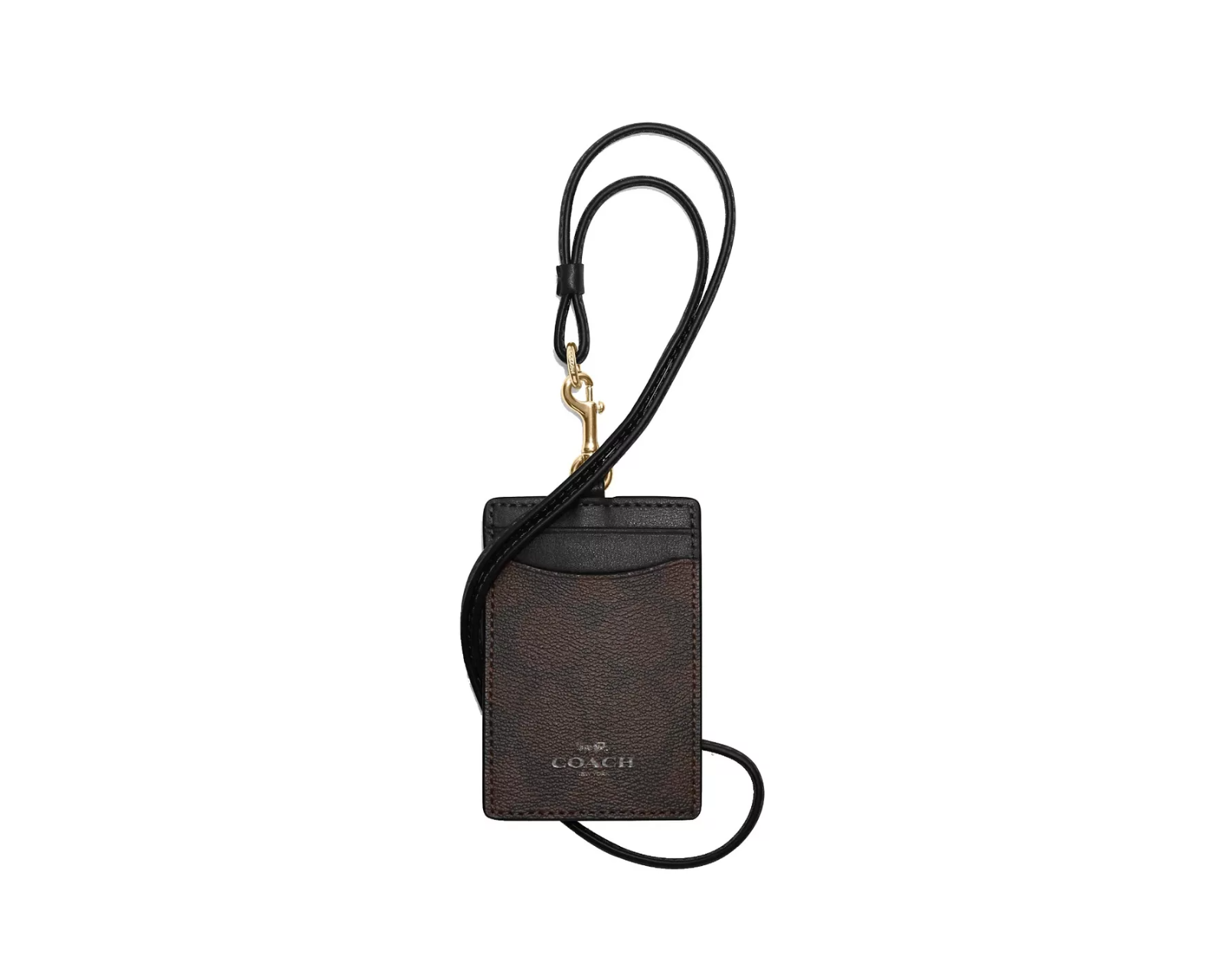Foto 2 | Tarjetero Coach Id Lanyard Signature Canvas 63274 Color Café
